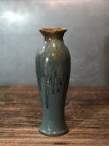 Volcano Blue Wheel Thrown stoneware pottery Vase