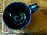 Hand Thrown Midnight Blue Pottery Mug Cappi Style