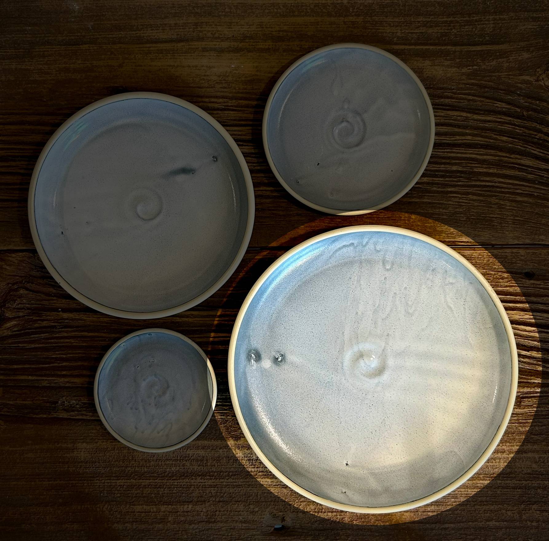 Handmade Ceramic Dinner Plates | Linen Gray Artisan Stoneware Dinnerware | Pottery Appetizer, Salad, Lunch & Dinner Plate | Choose Your Size