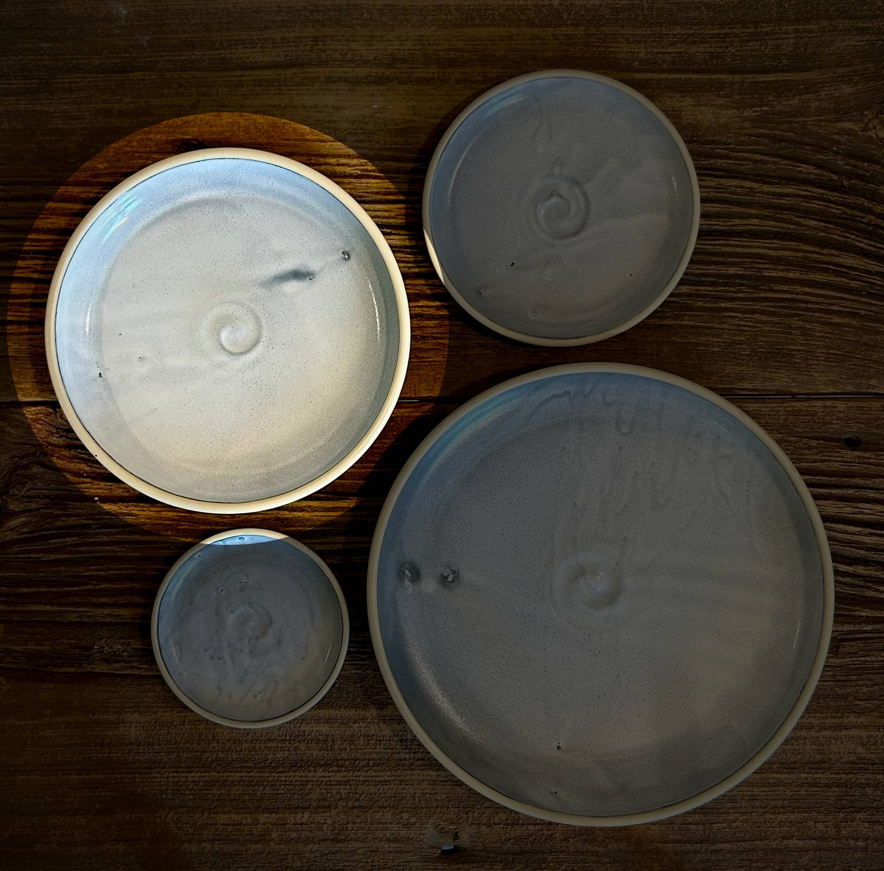 Handmade Ceramic Dinner Plates | Linen Gray Artisan Stoneware Dinnerware | Pottery Appetizer, Salad, Lunch & Dinner Plate | Choose Your Size
