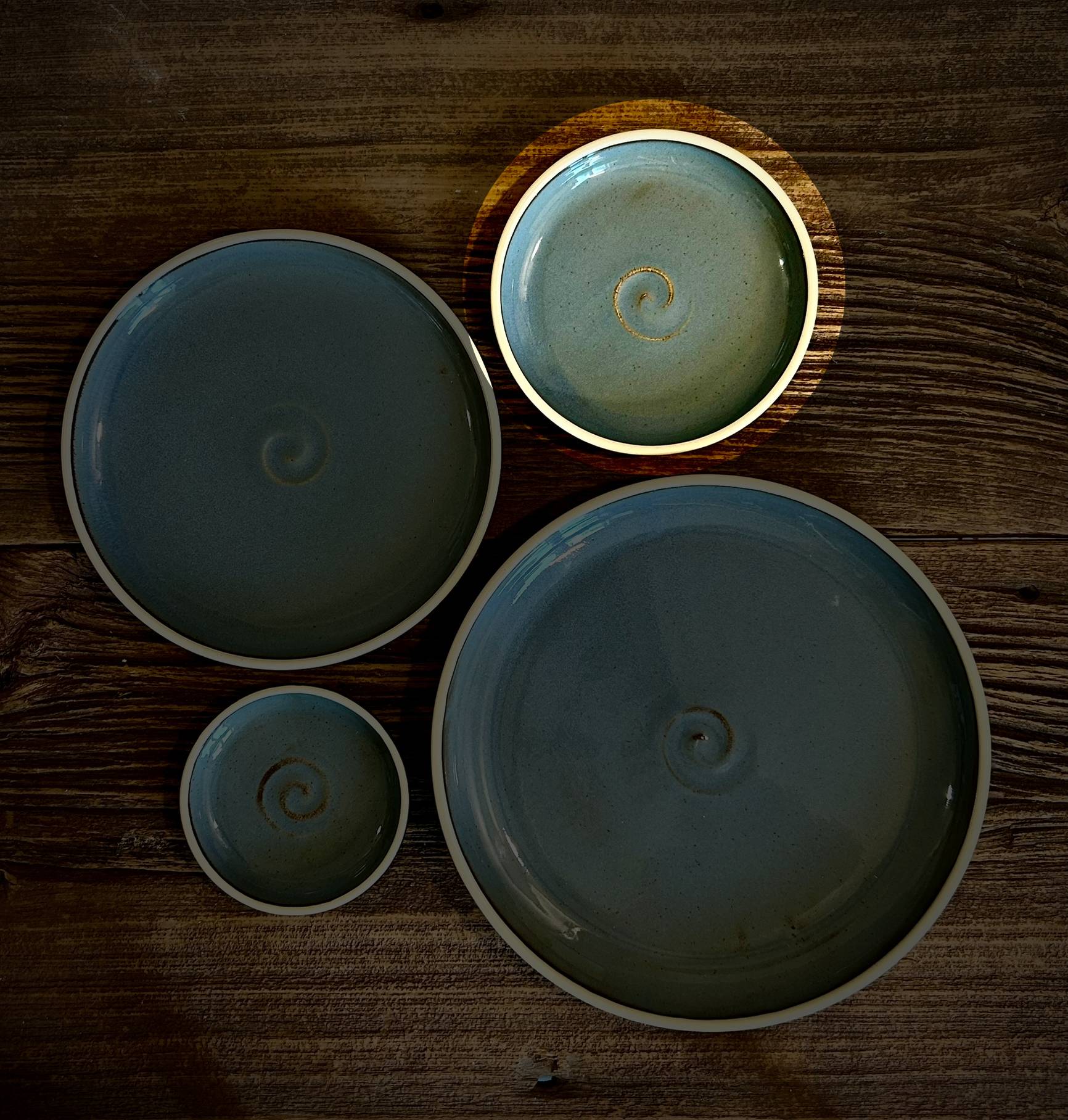Handmade Ceramic Dinner Plates | Riverdrift Artisan Stoneware Dinnerware | Pottery Appetizer, Salad, Lunch & Dinner Plate | Choose Your Size