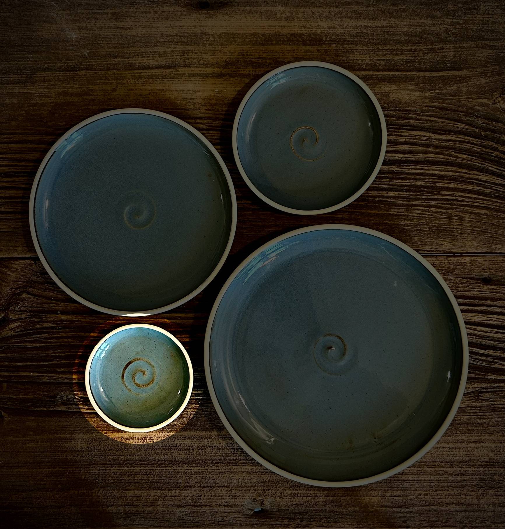 Handmade Ceramic Dinner Plates | Riverdrift Artisan Stoneware Dinnerware | Pottery Appetizer, Salad, Lunch & Dinner Plate | Choose Your Size