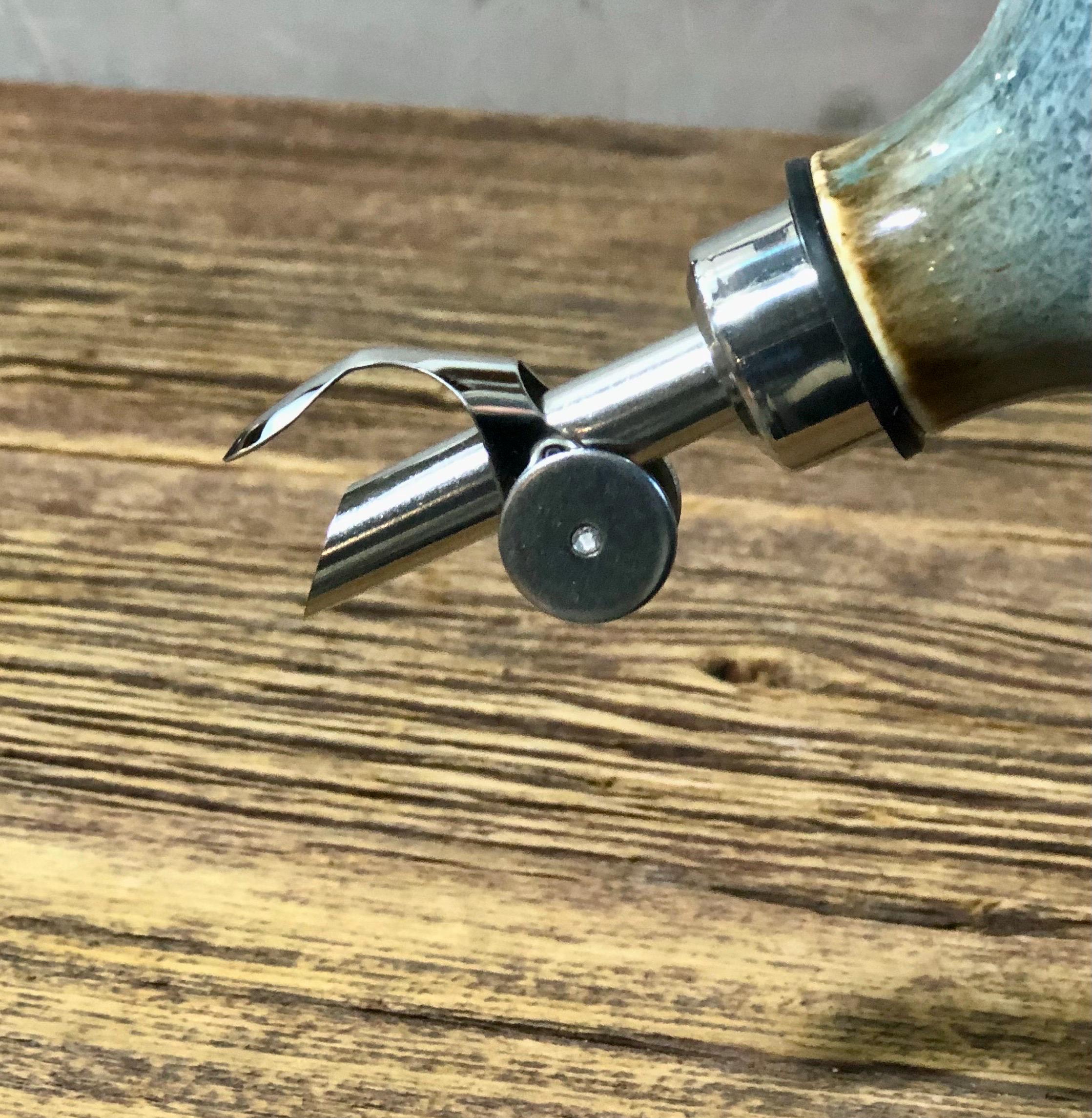 Weighted Oil Pourer Spout Replacement | Choice of Finish | Nickel, Black, Copper, Gold