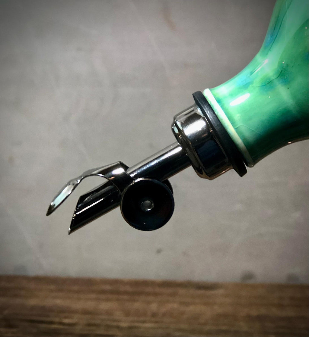 Weighted Oil Pourer Spout Replacement | Choice of Finish | Nickel, Black, Copper, Gold