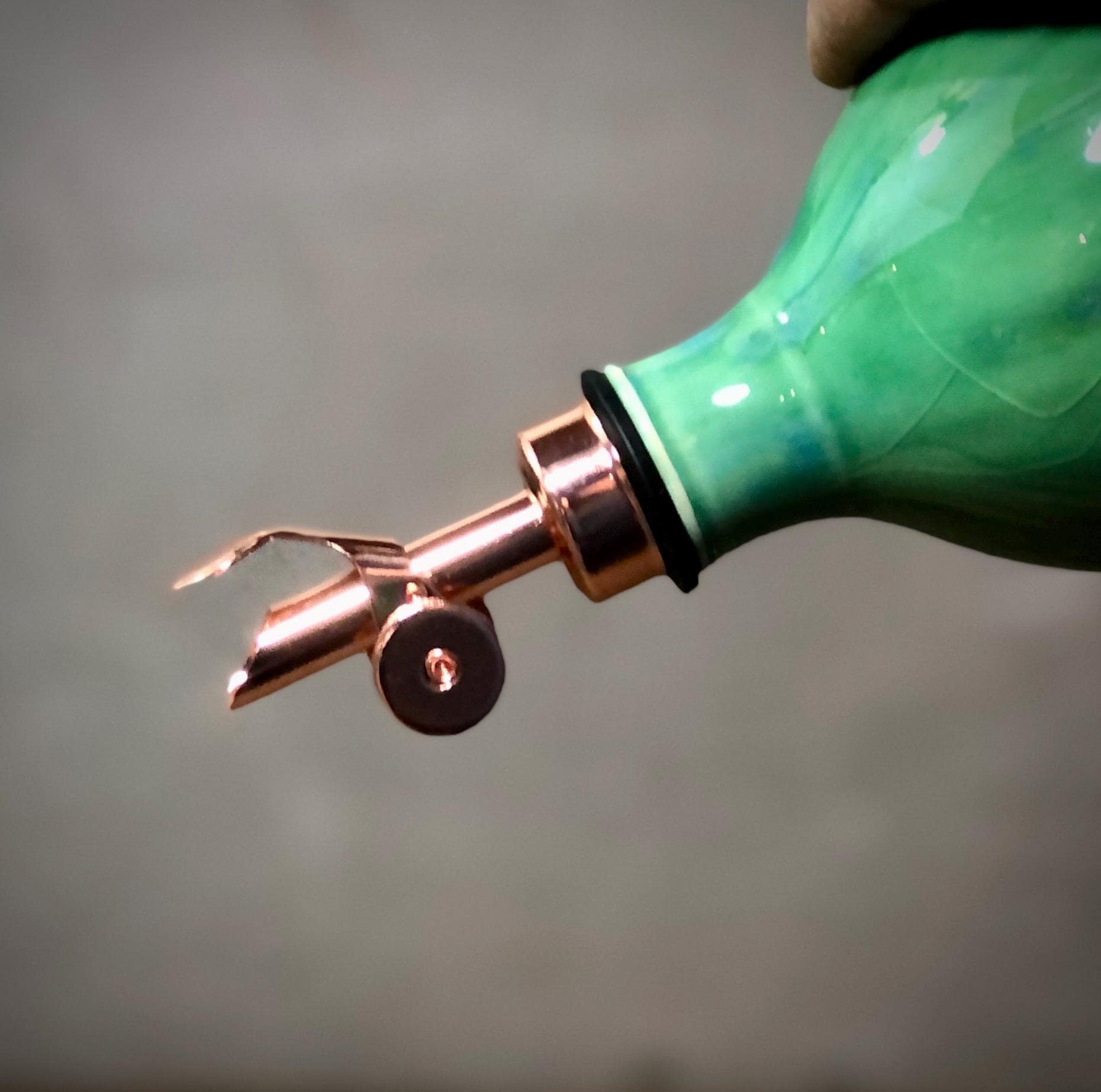 Weighted Oil Pourer Spout Replacement | Choice of Finish | Nickel, Black, Copper, Gold