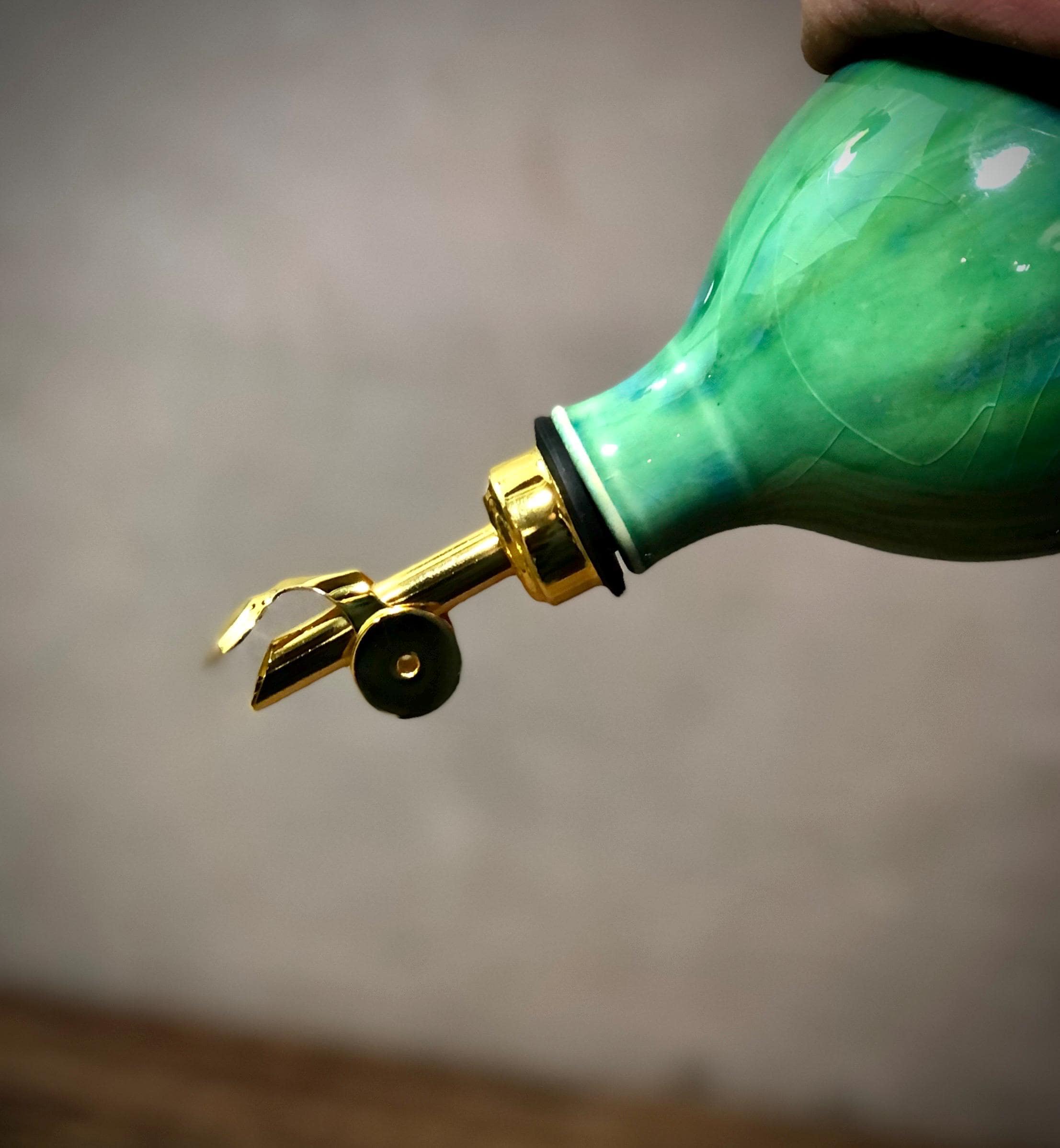 Weighted Oil Pourer Spout Replacement | Choice of Finish | Nickel, Black, Copper, Gold