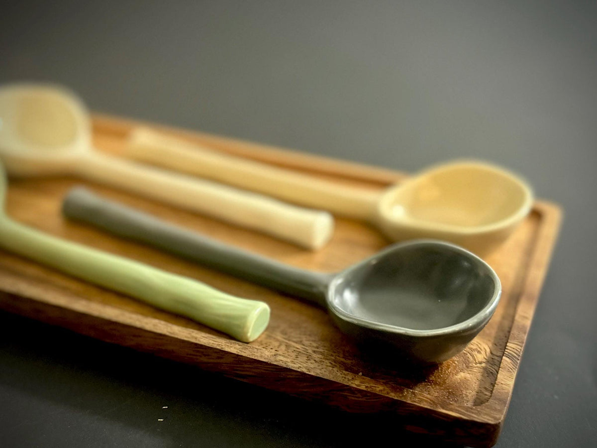 Handmade Ceramic Pottery Stoneware Organic Clay Spoon