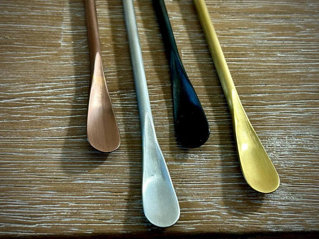 Long Handle Stainless Steel Stir Spoons | Modern Barware, Coffee, Cocktail Utensils