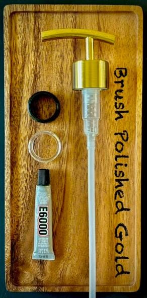 Replacement Pump KIT for DIY Soap/ Lotion Dispensers | Brushed Nickel | Copper | Bronze | Gold | Black | Jar/ Bottle