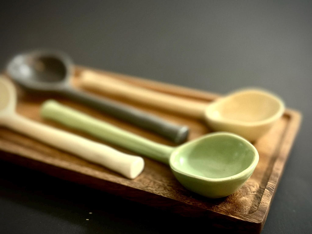 Handmade Ceramic Pottery Stoneware Organic Clay Spoon