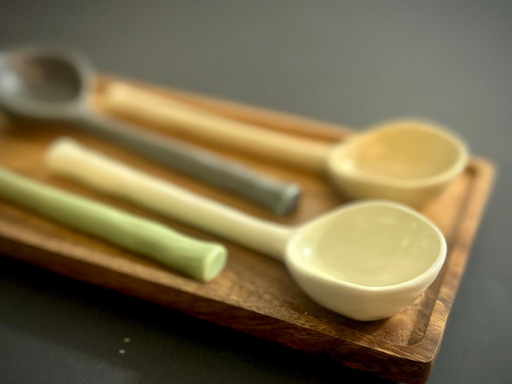 Handmade Ceramic Pottery Stoneware Organic Clay Spoon