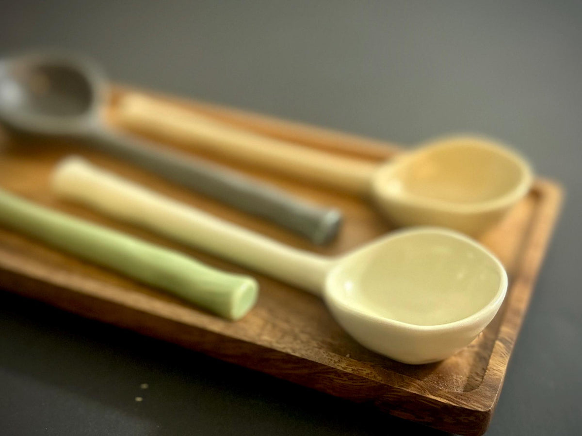 Handmade Ceramic Pottery Stoneware Organic Clay Spoon
