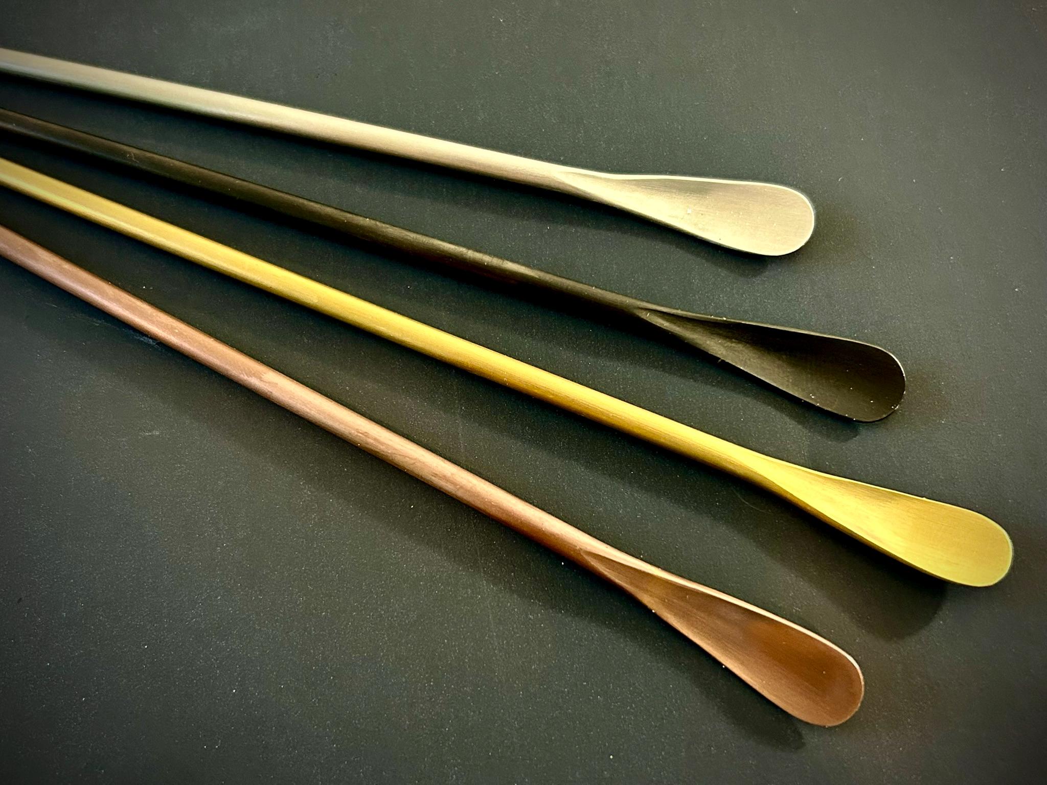 Long Handle Stainless Steel Stir Spoons | Modern Barware, Coffee, Cocktail Utensils