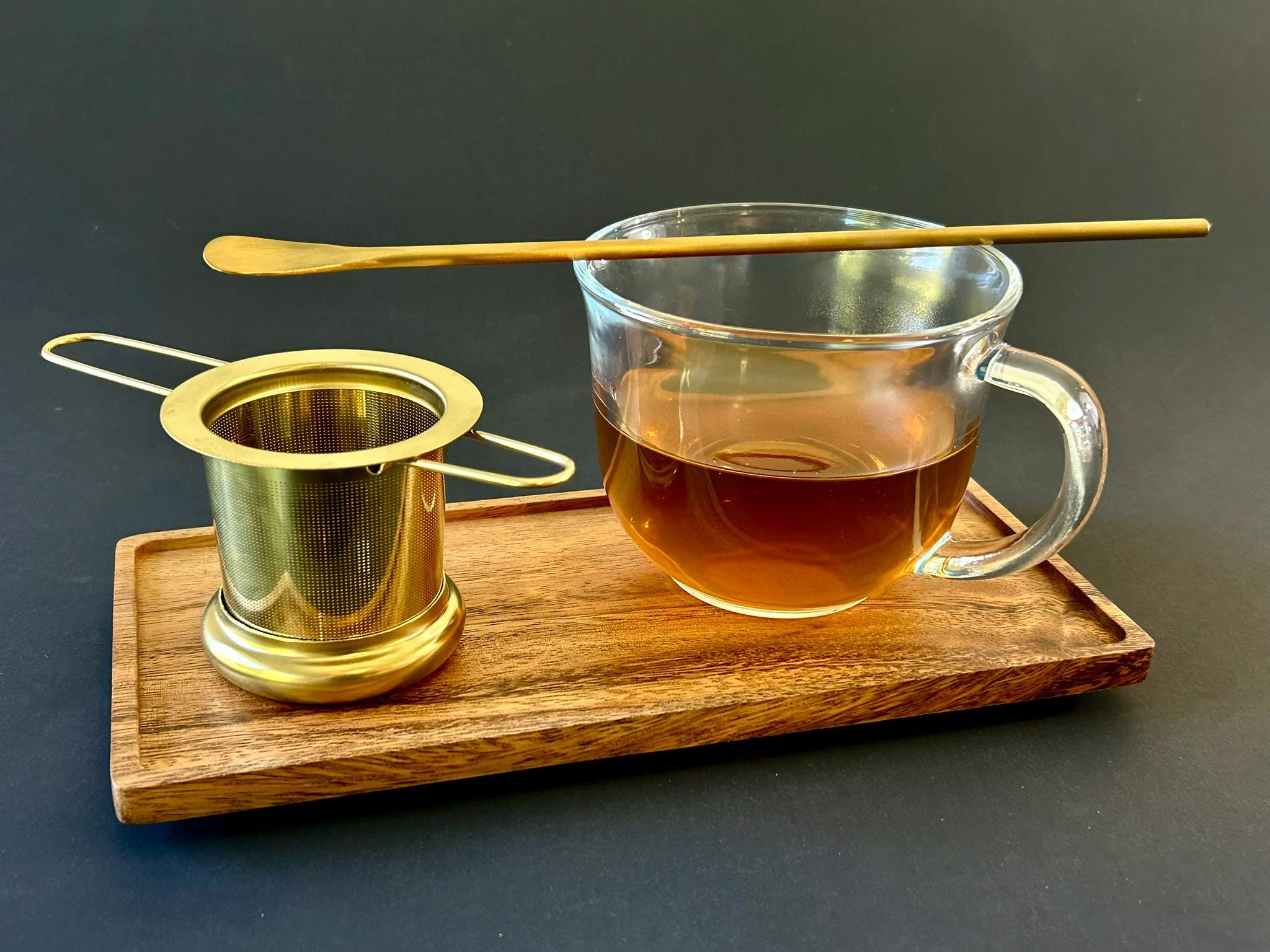 Solid Acacia Wood Serving Tray 10 x 5 Inch Mini Charcuterie Board Rectangular | Kitchen | Bar | Coffee | Tea |
