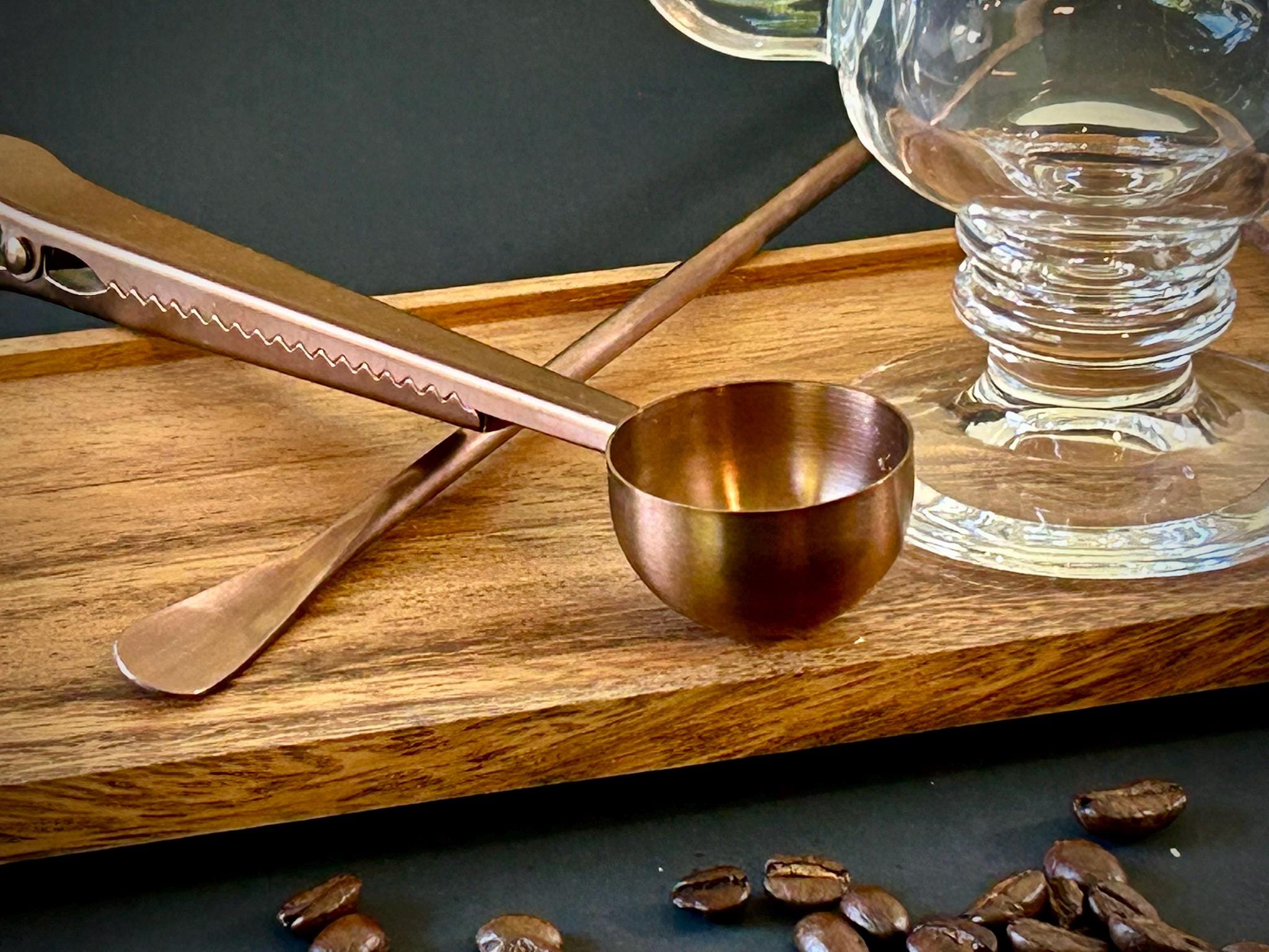 Full Tea Serving Set with Solid Acacia Wood Serving Tray 10 x 5 Inch Rectangular | Kitchen | Bar | Coffee | Tea | Strainer | Spoon | Stir