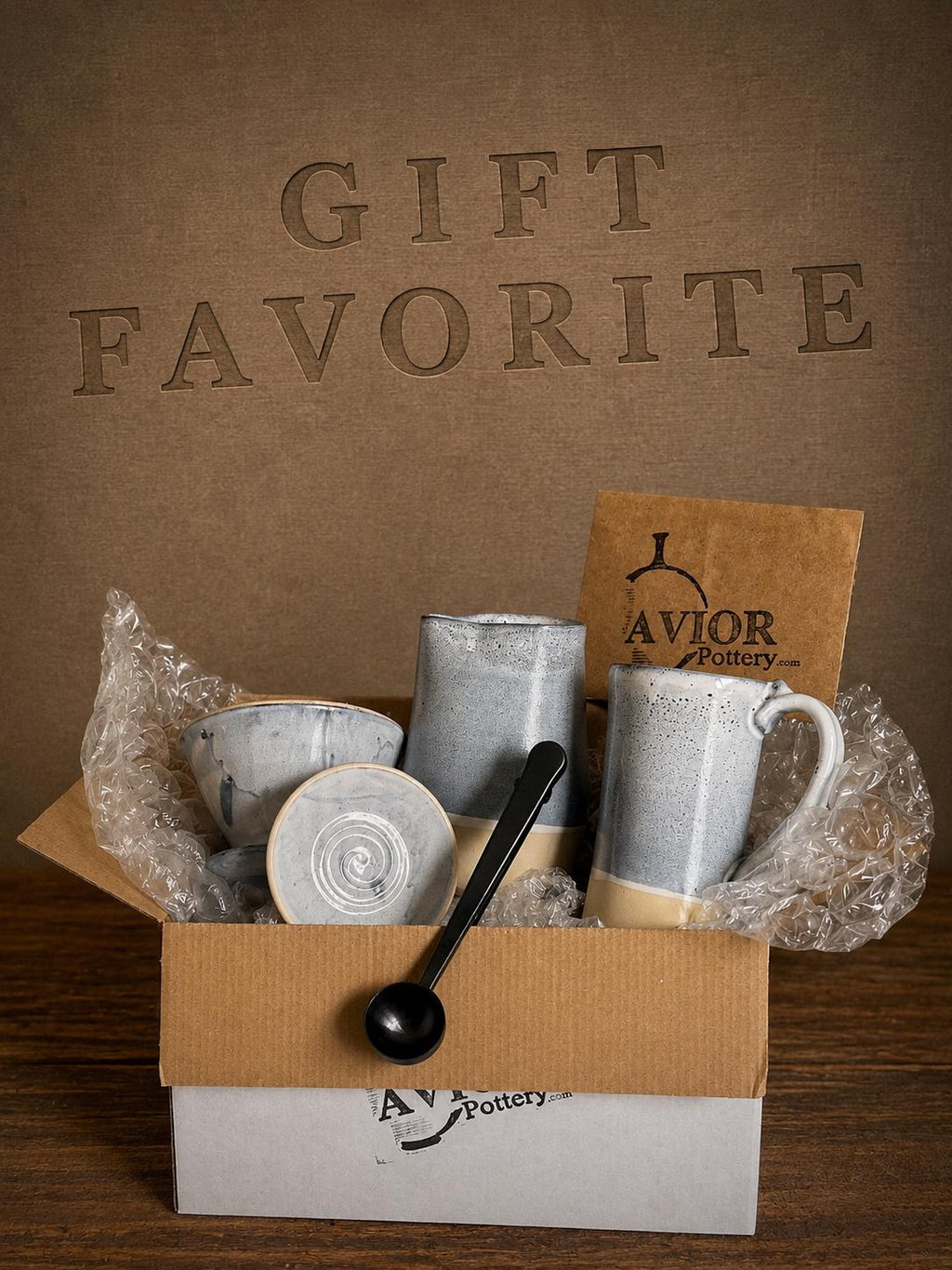 Handmade Stoneware Pour Over & Coffee Mug SET | Linen Gray Tall Ceramic Mug Coffee Dripper SET | Wheel Thrown Pottery