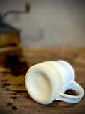 Handmade Stoneware Pour Over & Coffee Mug SET | White Dove Bell Ceramic Mug Coffee Dripper SET | Wheel Thrown Pottery