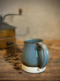 Handmade Ceramic Bell Mug with Multi-Use Lid Set | Riverdrift | Pottery Coffee Cup | Wheel Thrown