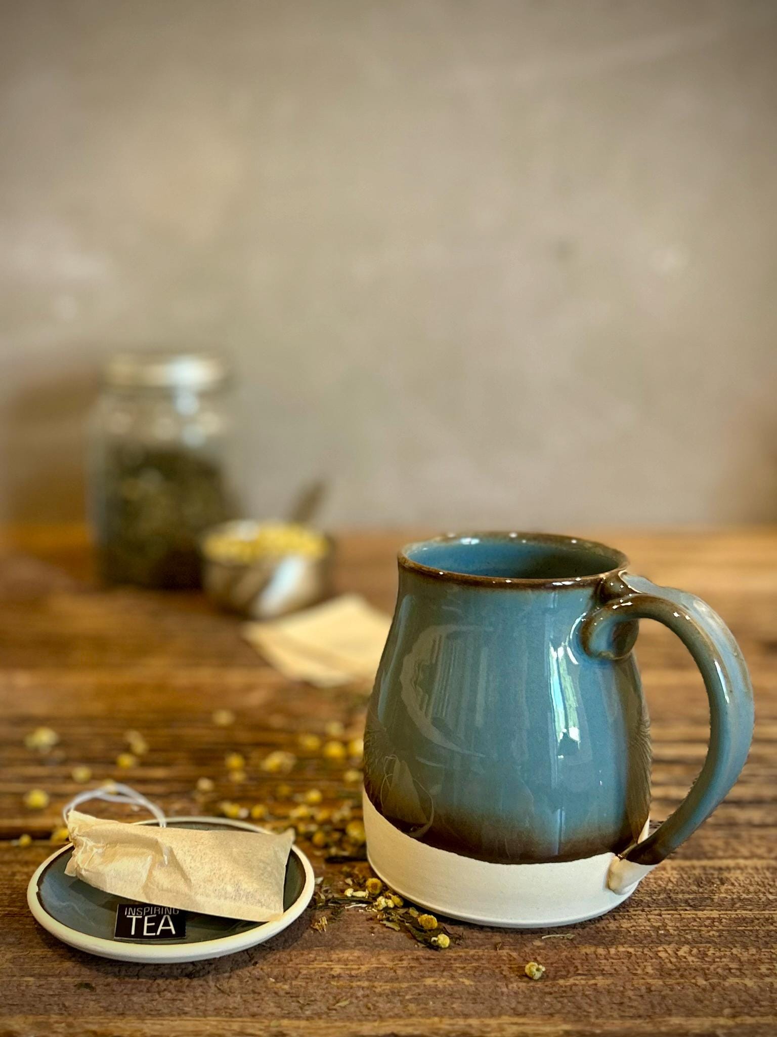 Handmade Ceramic Bell Mug with Multi-Use Lid Set | Riverdrift | Pottery Coffee Cup | Wheel Thrown