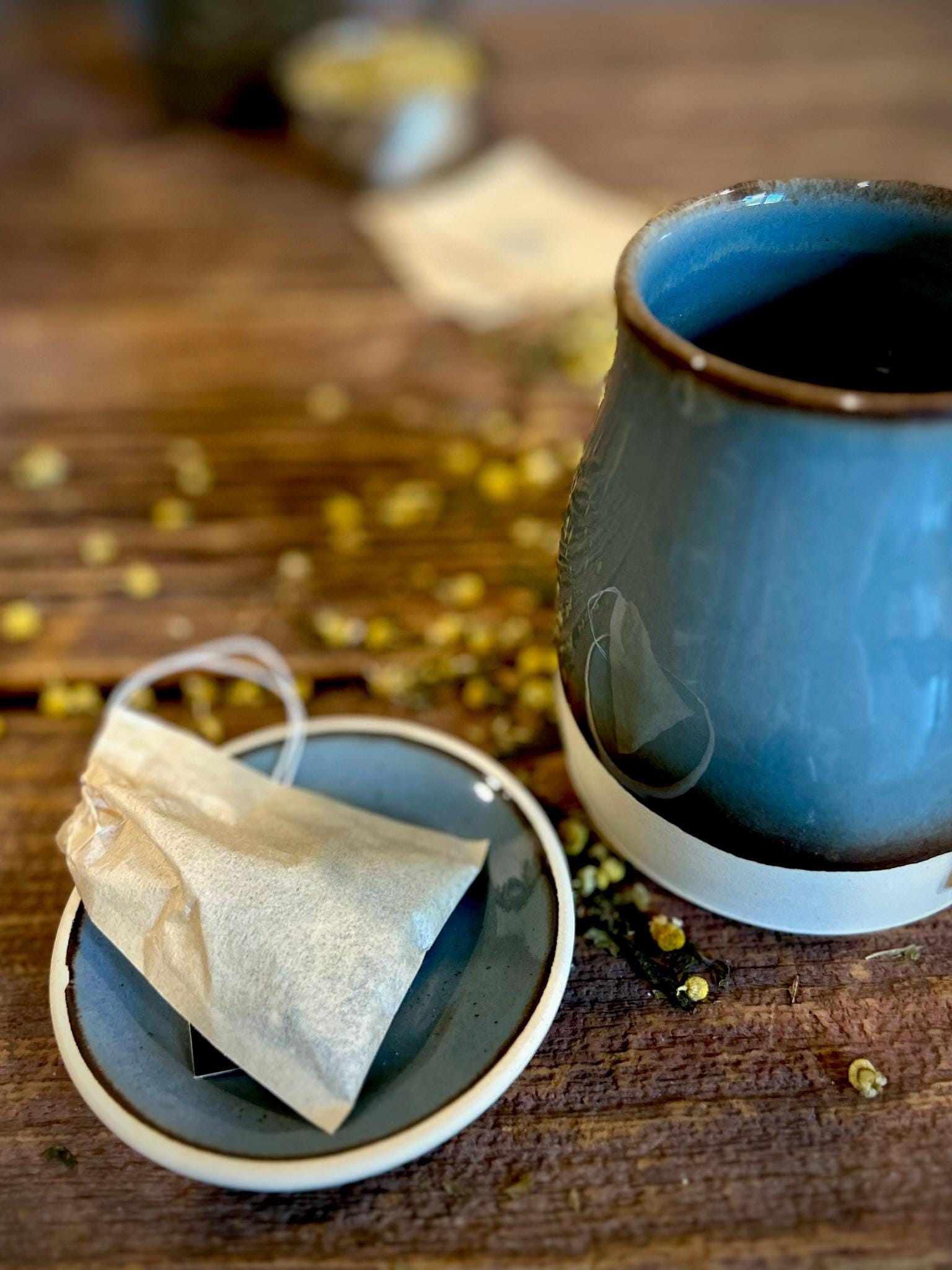 Handmade Ceramic Bell Mug with Multi-Use Lid Set | Riverdrift | Pottery Coffee Cup | Wheel Thrown