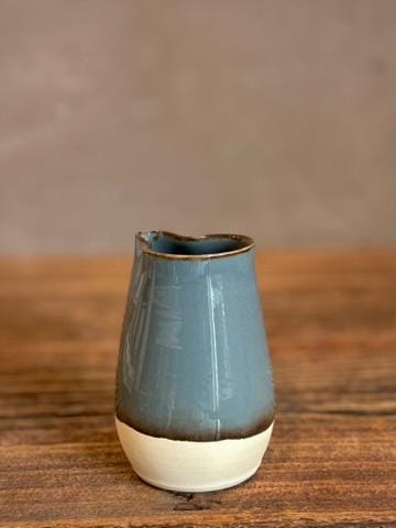 Handmade Ceramic Cream & Sugar SET | Riverdrift Artisan Stoneware Creamer, Sugar Bowl, Spoon and Tray SET | Pottery Coffee Bar Set