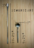 Long Handle Stainless Steel Stir Spoons | Modern Barware, Coffee, Cocktail Utensils