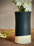Handmade Ceramic Wine Chiller, Utensil Holder & Vase | Blackstone Artisan Stoneware Kitchen Crock | Champagne Chiller