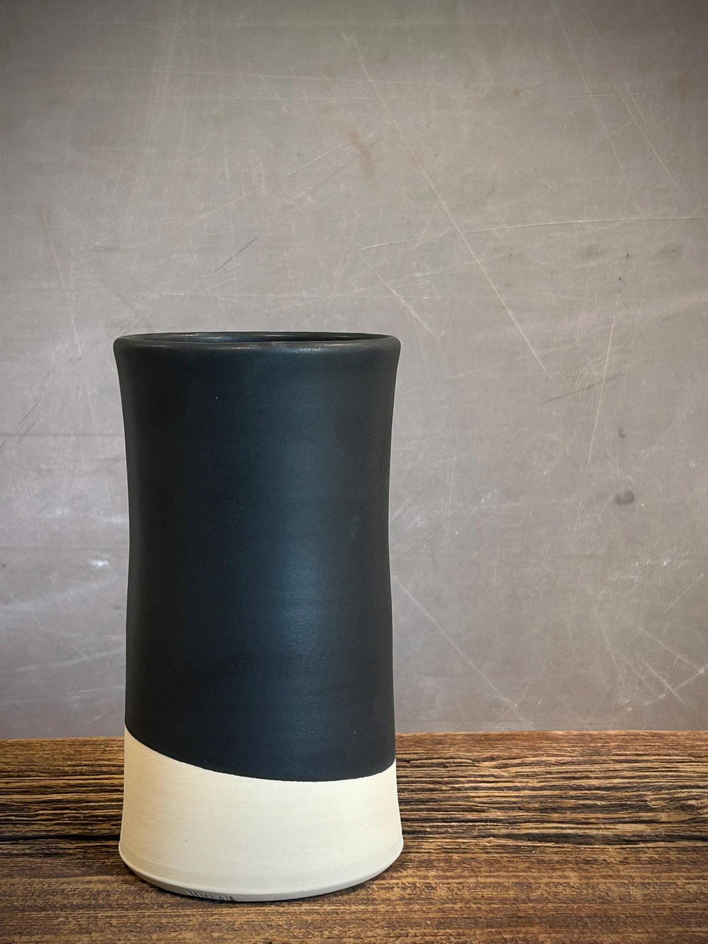 Handmade Ceramic Wine Chiller, Utensil Holder & Vase | Blackstone Artisan Stoneware Kitchen Crock | Champagne Chiller