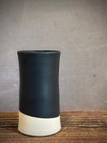 Handmade Ceramic Wine Chiller, Utensil Holder & Vase | Blackstone Artisan Stoneware Kitchen Crock | Champagne Chiller
