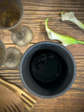 Handmade Ceramic Wine Chiller, Utensil Holder & Vase | Blackstone Artisan Stoneware Kitchen Crock | Champagne Chiller