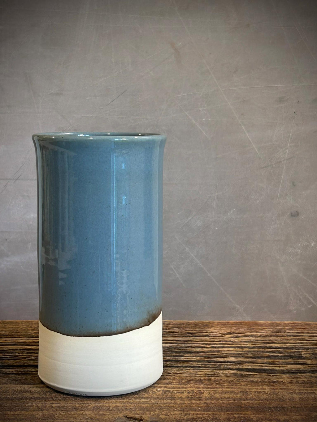 Handmade Ceramic Wine Chiller, Utensil Holder & Vase | Riverdrift Artisan Stoneware Kitchen Crock | Champagne Chiller
