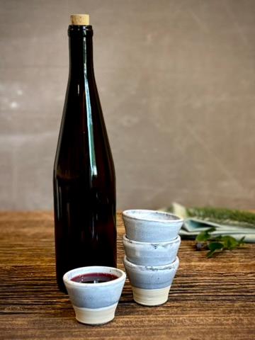 Handmade Ceramic Dip Bowls | Linen Gray Stoneware Appetizer & Condiment Bowls | Hummus, Salsa, Olive Bowls | Available in Sets of 4, 6 or 8