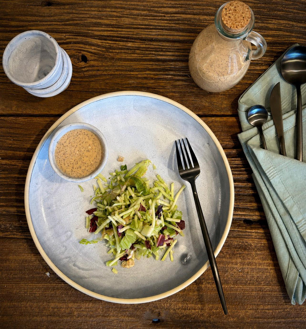 Handmade Ceramic Dip Bowls | Linen Gray Stoneware Appetizer & Condiment Bowls | Hummus, Salsa, Olive Bowls | Available in Sets of 4, 6 or 8