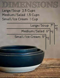 Handmade Ceramic Serving Bowl | Blackstone Artisan Stoneware Bowl | Pasta, Soup, Salad, Ramen & Snack Bowl | Choose Your Size