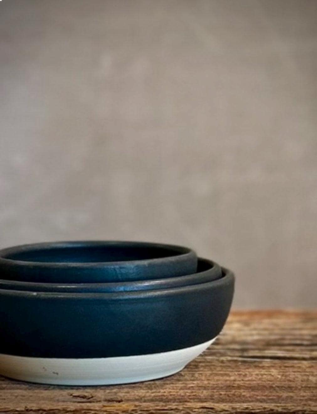 Handmade Ceramic Serving Bowl | Blackstone Artisan Stoneware Bowl | Pasta, Soup, Salad, Ramen & Snack Bowl | Choose Your Size