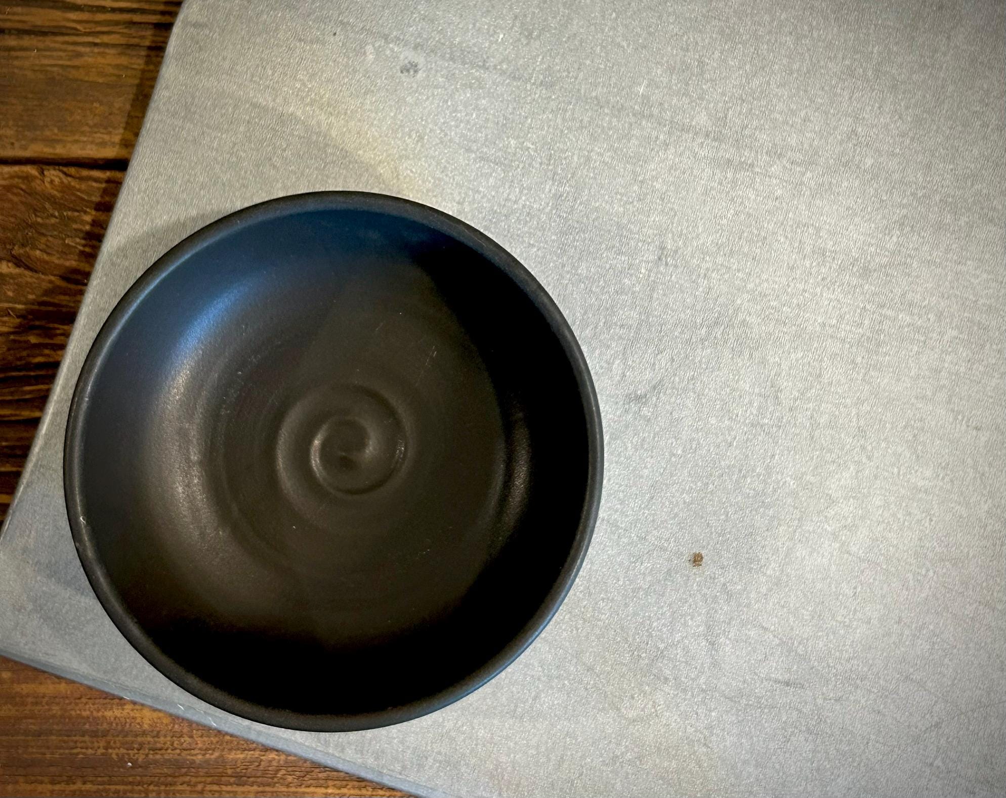 Handmade Ceramic Serving Bowl | Blackstone Artisan Stoneware Bowl | Pasta, Soup, Salad, Ramen & Snack Bowl | Choose Your Size
