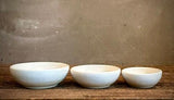 Handmade Ceramic Serving Bowl | White Dove Artisan Stoneware Bowl | Pasta, Soup, Salad, Ramen & Snack Bowl | Choose Your Size