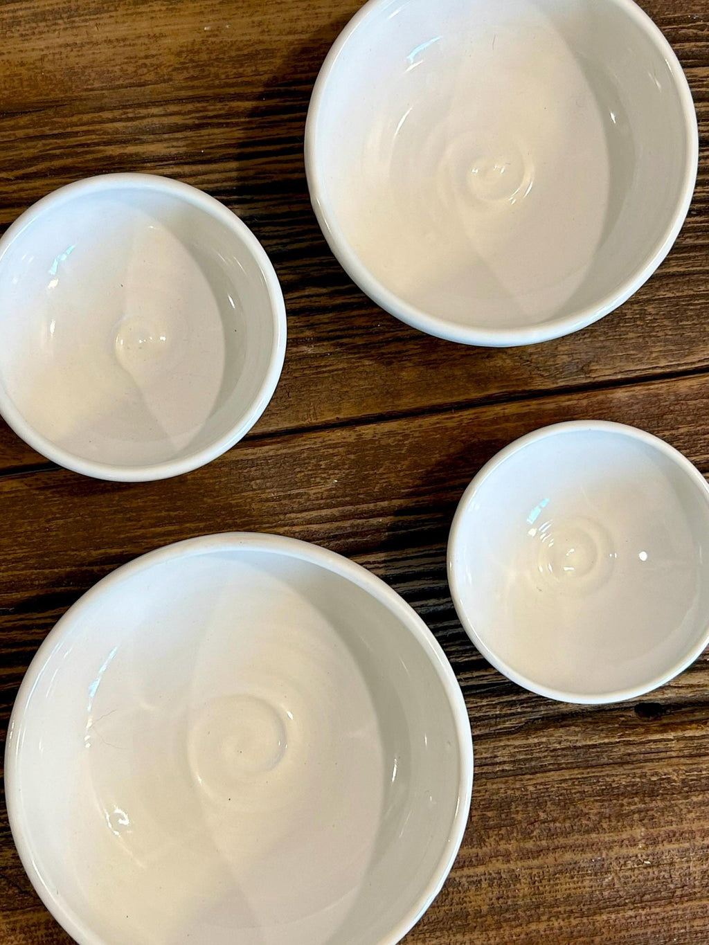 Handmade Ceramic Serving Bowl | White Dove Artisan Stoneware Bowl | Pasta, Soup, Salad, Ramen & Snack Bowl | Choose Your Size