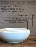 Handmade Ceramic Serving Bowl | White Dove Artisan Stoneware Bowl | Pasta, Soup, Salad, Ramen & Snack Bowl | Choose Your Size