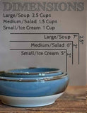 Handmade Ceramic Serving Bowl | Riverdrift Artisan Stoneware Bowl | Pasta, Soup, Salad, Ramen & Snack Bowl | Choose Your Size