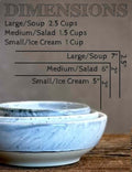 Handmade Ceramic Serving Bowl | Linen Gray Artisan Stoneware Bowl | Pasta, Soup, Salad, Ramen & Snack Bowl | Choose Your Size