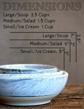 Handmade Ceramic Serving Bowl | Linen Gray Artisan Stoneware Bowl | Pasta, Soup, Salad, Ramen & Snack Bowl | Choose Your Size