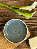 Handmade Ceramic Trinket Dish | Riverdrift Stoneware Soap Dish | Jewelry Holder | Olive Oil Bread Dipping Plate | Small Catchall Dish