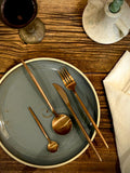 Handmade Ceramic Dinnerware Set | Riverdrift Artisan Stoneware Dinner Set | Plate, Salad Plate, Bowl & Tumbler