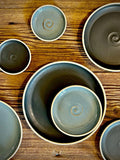 Handmade Ceramic Dinnerware Set | Riverdrift Artisan Stoneware Dinner Set | Plate, Salad Plate, Bowl & Tumbler