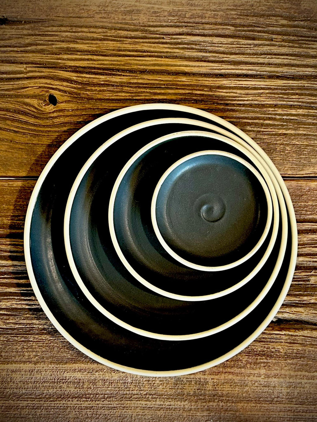 Handmade Ceramic Dinner Plates | Blackstone Artisan Stoneware Dinnerware | Pottery Appetizer, Salad, Lunch & Dinner Plate | Choose Your Size