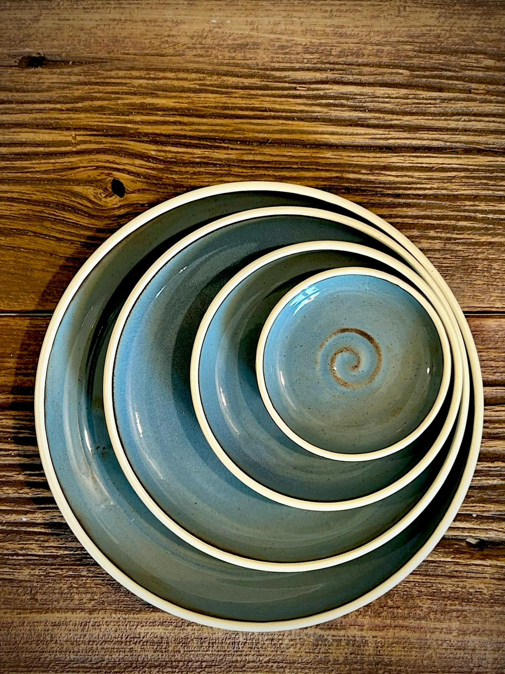 Handmade Ceramic Dinner Plates | Riverdrift Artisan Stoneware Dinnerware | Pottery Appetizer, Salad, Lunch & Dinner Plate | Choose Your Size