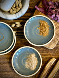 Handmade Ceramic Prep Plate Set | Riverdrift Stoneware Artisan Condiment Plates | Olive Oil Dipping Plates | Available in Sets of 4, 6 or 8