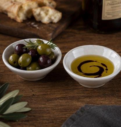 Handmade Ceramic Prep Bowl | White Dove Stoneware Mini Bowl | Pottery Pinch Bowl | Olive Oil Dipping Bowl | Condiment & Snack Bowl | Mezze