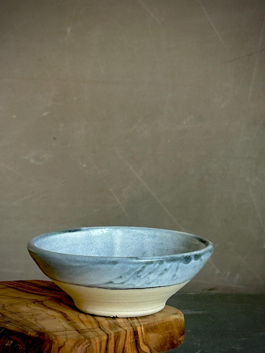 Handmade Ceramic Prep Bowl | Linen Gray Stoneware Mini Bowl | Pottery Pinch Bowl | Olive Oil Dipping Bowl | Condiment & Snack Bowl | Mezze